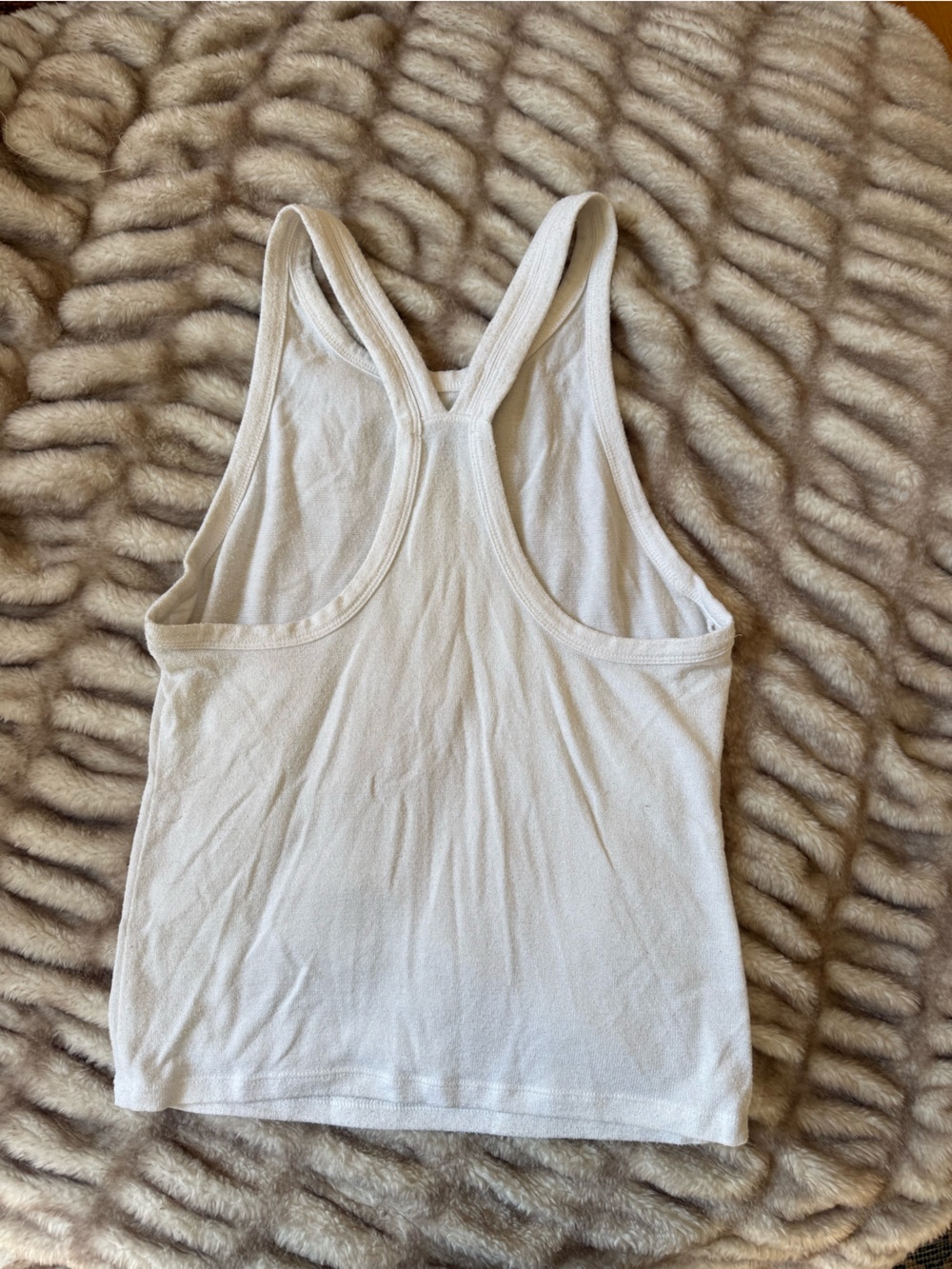 Wilfred White Ribbed Racerback tank - Picture 2 of 3